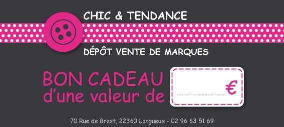 Bon cadeau Chic & Tendance, dépôt-vente de marques